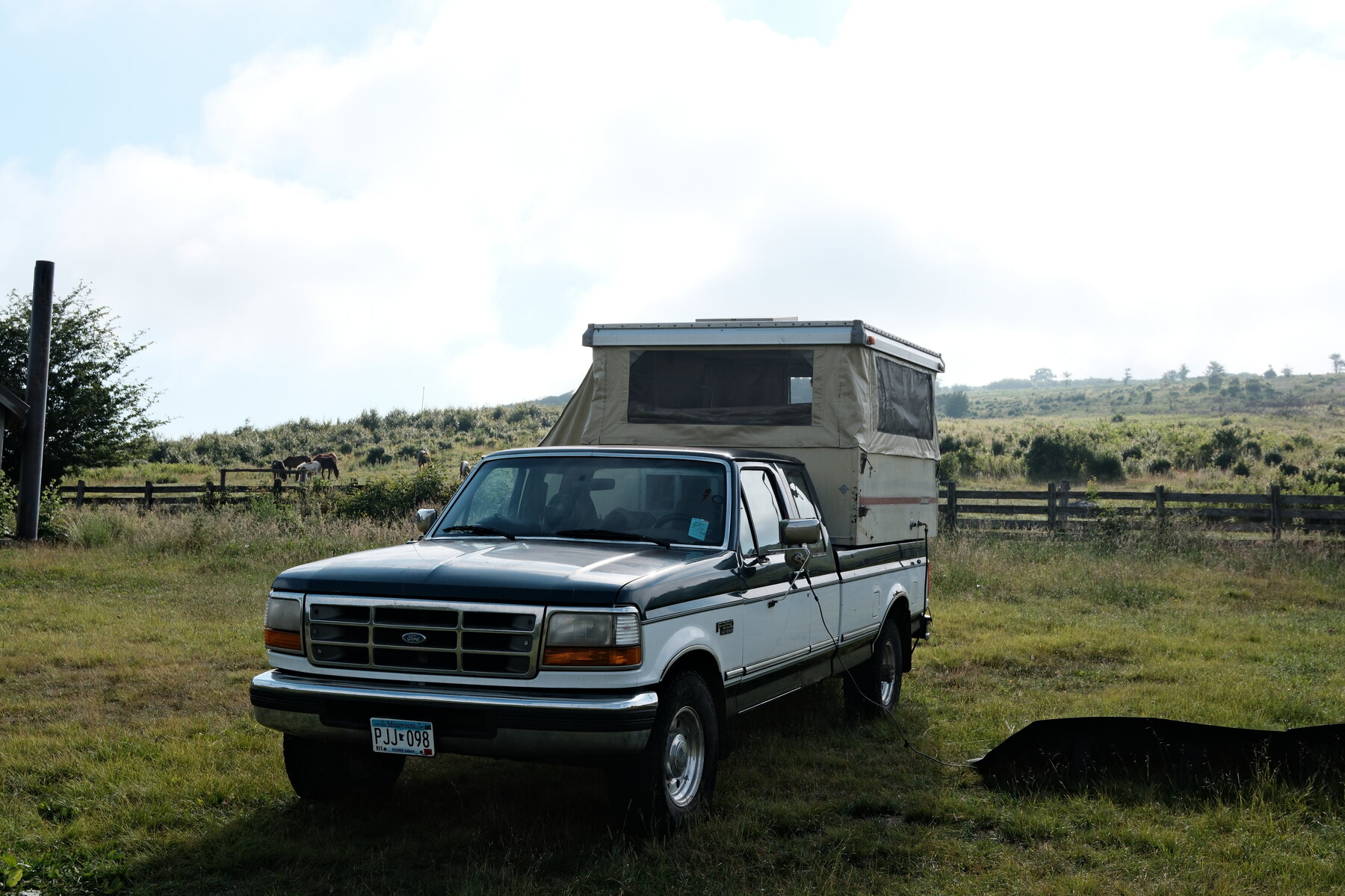 The rig at five thousand feet