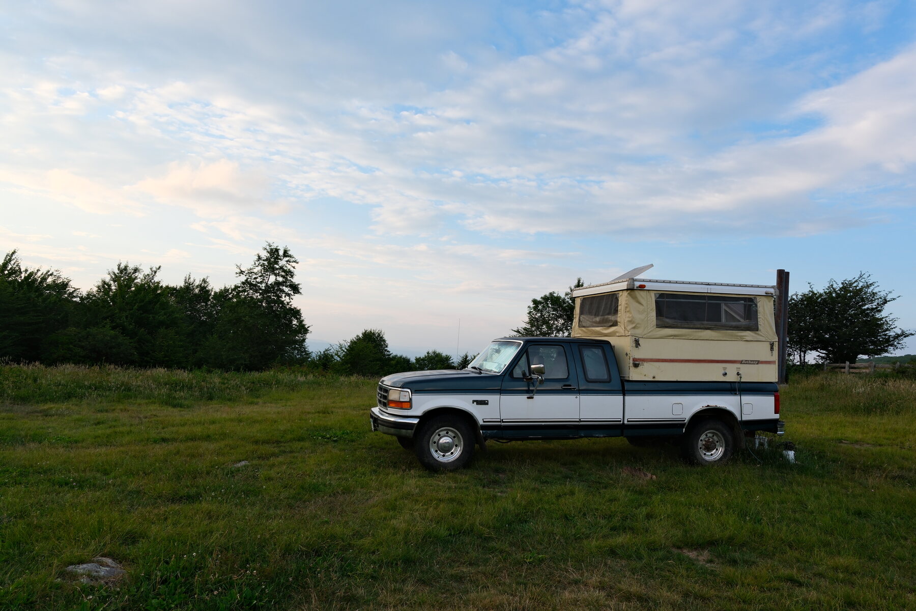 Dusk at camp